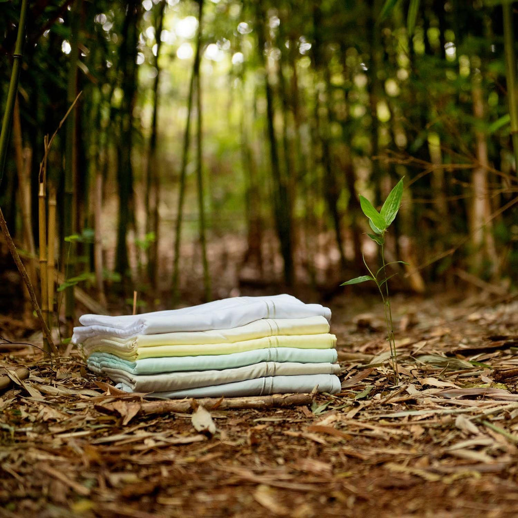 MALOUF 100% Rayon from Bamboo Sheet Set, Full XL, Ash