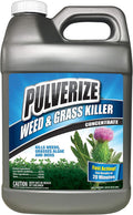 Weed and Grass Killer, All Natural, Fast Acting, Non-Staining, Safe for People and Pets, Herbicide for Moss, Algae, Weeds, and Grass, Concentrate - 2.5 Gallons