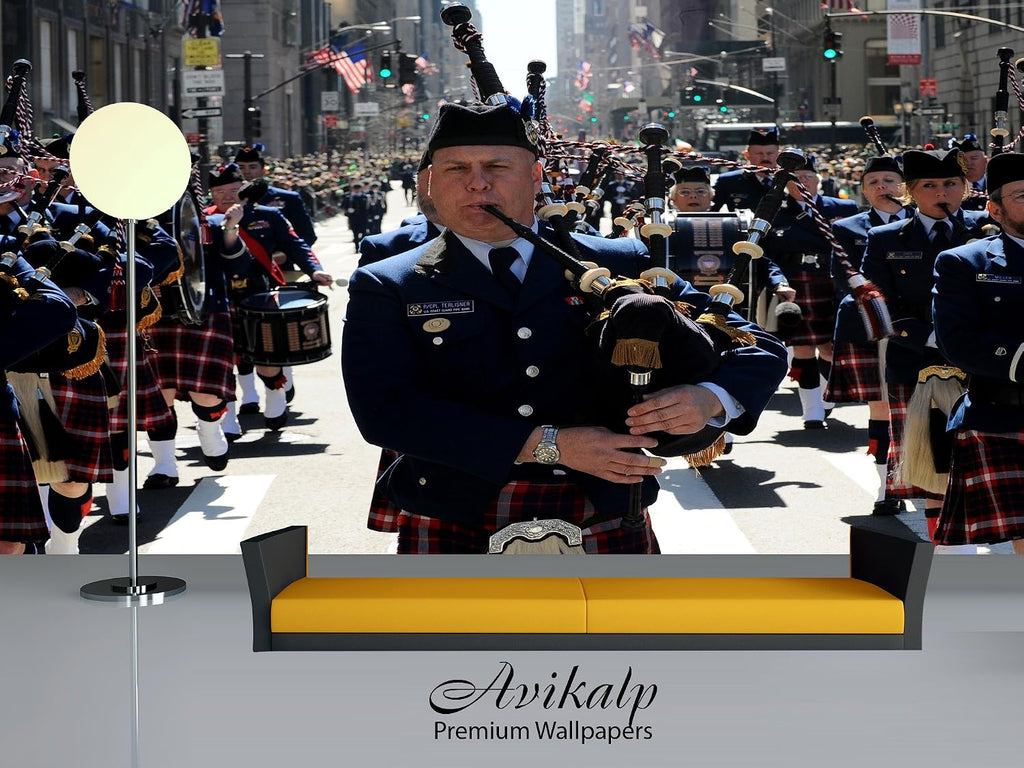 Avikalp Exclusive Awi4722 New York City Music Instrument Song Full HD Wallpapers (304cm x 243cm)
