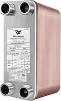 AB Plate Heat Exchanger, 4'x 12' 80 Plates Water To Water Heat Exchanger, Copper/SS316L Stainless Steel Brazed Plate Heat Exchanger For Floor Heating, Water Heating, Snow Melting