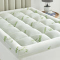 Ultra Soft Mattress Topper King Size Viscose Derived from Bamboo, Thick Pillow Top Mattress Pad Cover for Back Pain, Cooling Mattress Protector with 8-21 Inch Deep Pocket