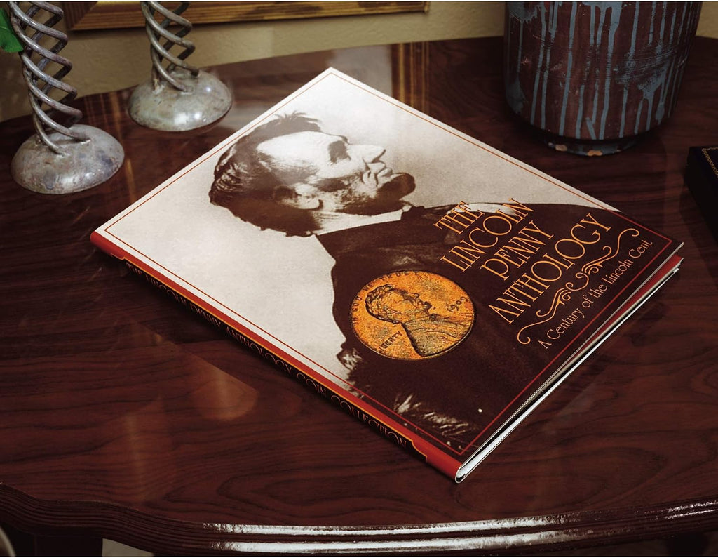 American Coin Treasures Lincoln Penny Anthology Coffee Table Book and Coin Set| 1909 to 1999 Wheat and Memorial Cents | Certificate of Authenticity | Collectible Coins 20th Century |