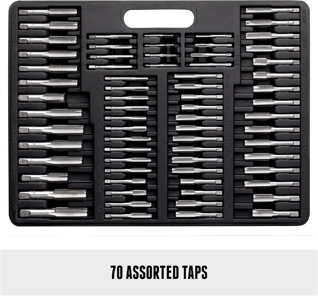 Metric & SAE 261 Piece HSS Drill Thread Repair Kit & 110 Piece Tap & Die Tool Set Bundle - THREAD261-110MM