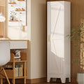 67'H Narrow Pantry Cabinet,Tall Skinny Pantry Storage Cabinet with Adjustable Shelves,Metal Narrow Kitchen Storage Cabinet,Slim and Thin Pantry Cabinets for Living Room Dining Room, White