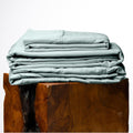 Olive + Crate Tencel Lyocell Eucalyptus Queen Size Sheet Set - Cooling Tencel Sheets for Hot Sleepers with 18 Inch Deep Pocket Fit - Eucalyptus 4-Piece Set