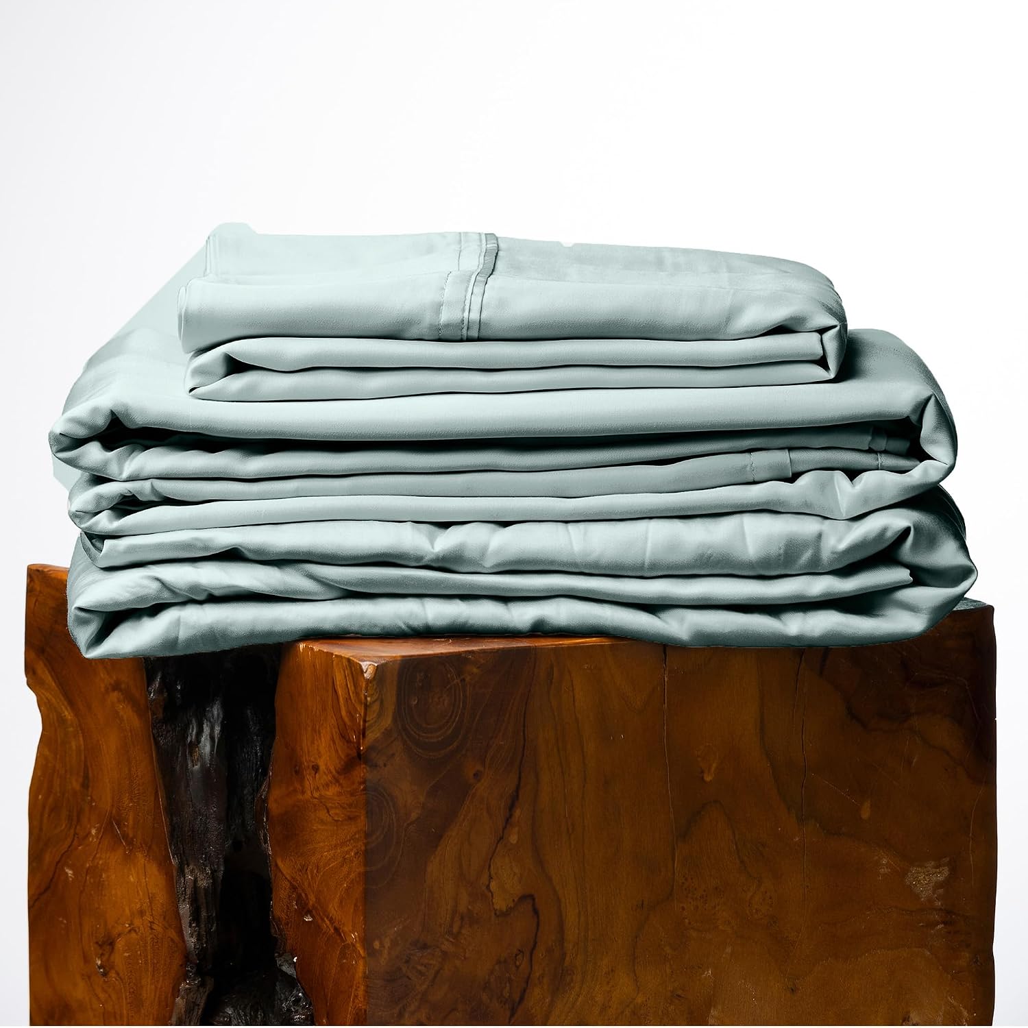 Olive + Crate Tencel Lyocell Eucalyptus Queen Size Sheet Set - Cooling Tencel Sheets for Hot Sleepers with 18 Inch Deep Pocket Fit - Eucalyptus 4-Piece Set