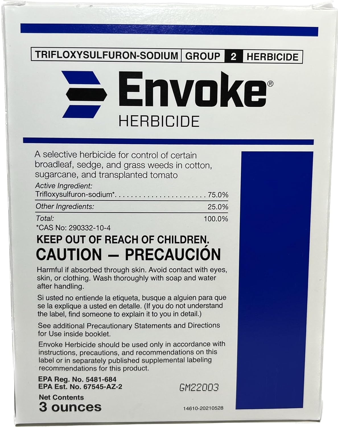 Envoke Herbicide (3 oz.) by AMVAC - Selective Herbicide for Control of Certain Broadleaf, Sedge and Grass Weeds.