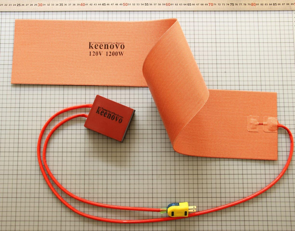 6' X 36' 1200W@120V KEENOVO Silicone Heater Blanket for Musical Instrument Guitar Side Bending/Molding w/Digital Thermostat Controller
