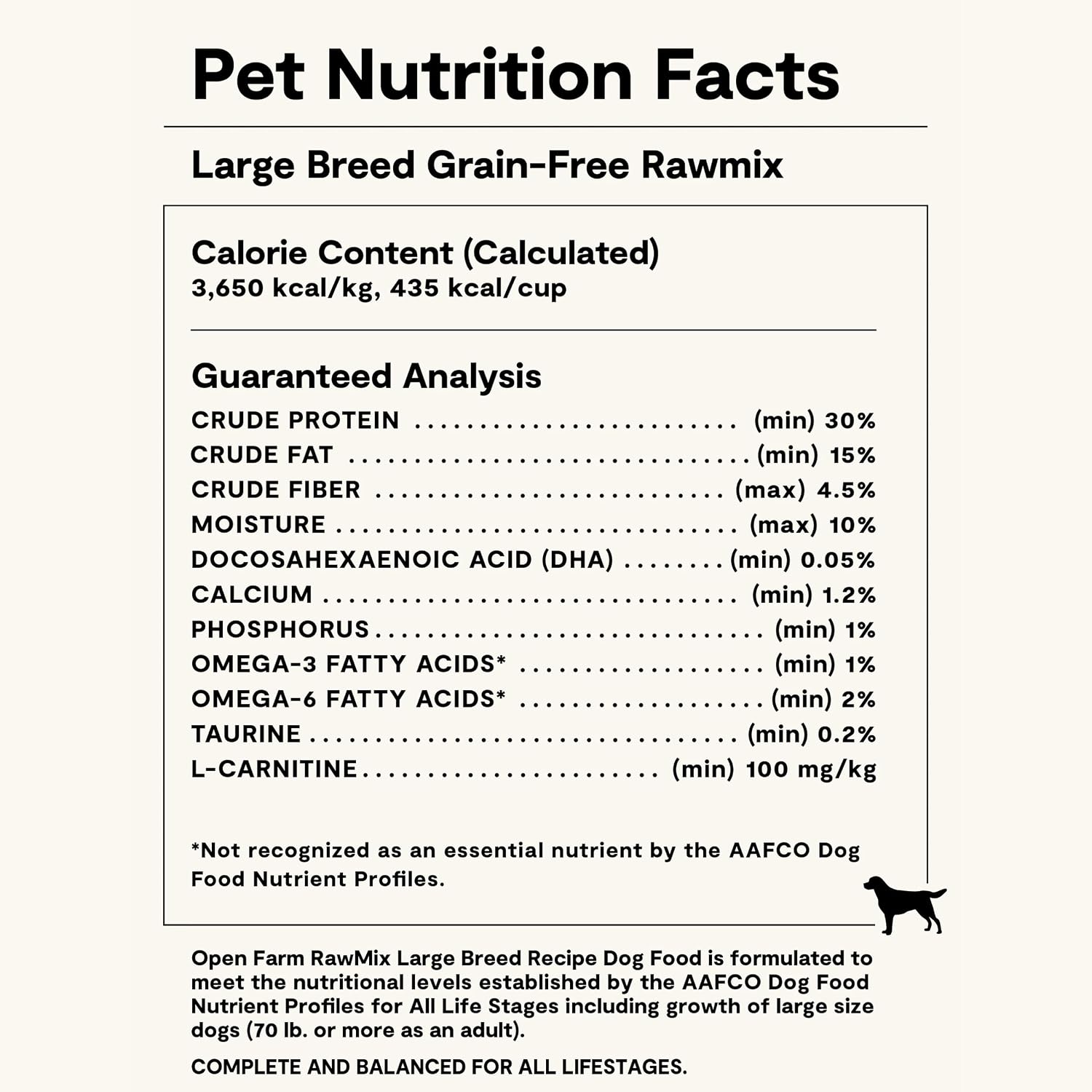 Open Farm, RawMix Grain-Free Dry Dog Food for Large Breeds, Protein-Packed Kibble Coated in Bone Broth with Freeze Dried Raw Chunks, Salmon Chicken & Turkey, Large Breed Recipe, 20lb Bag