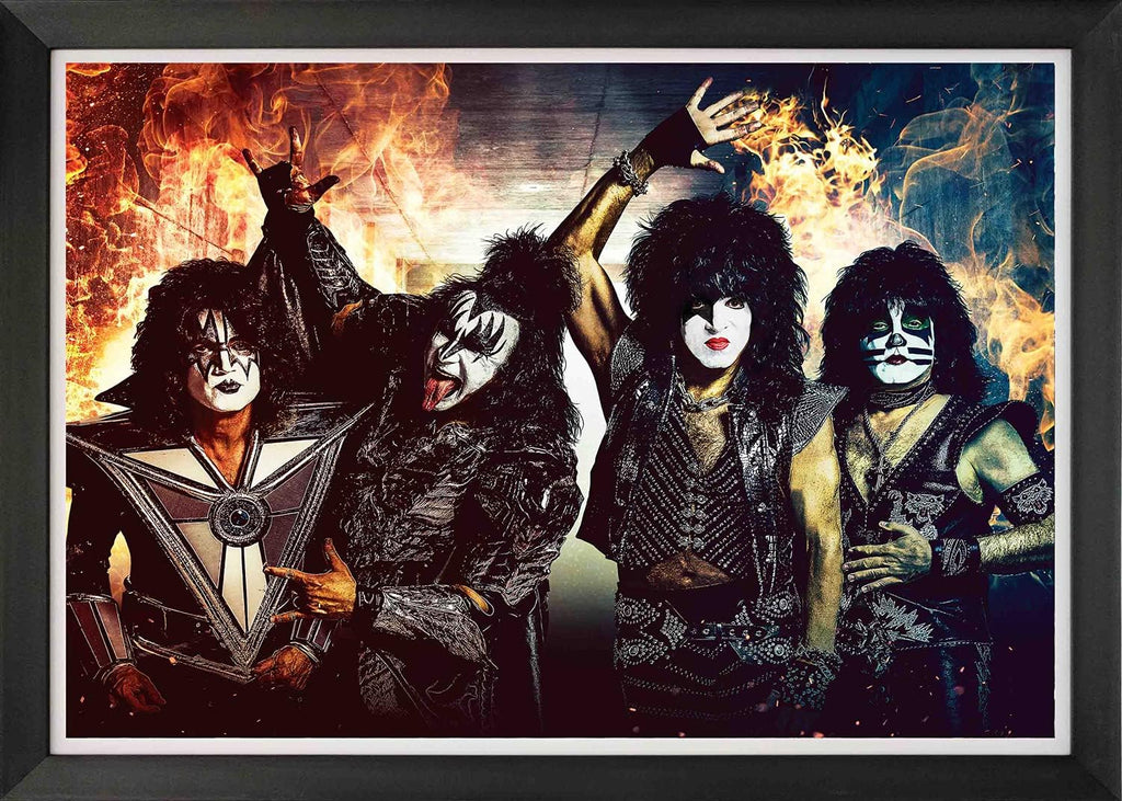 Framed Music Wall Poster – Rock Legend Collectible Décor (33.5' by 23.5')