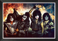Framed Music Wall Poster – Rock Legend Collectible Décor (33.5' by 23.5')