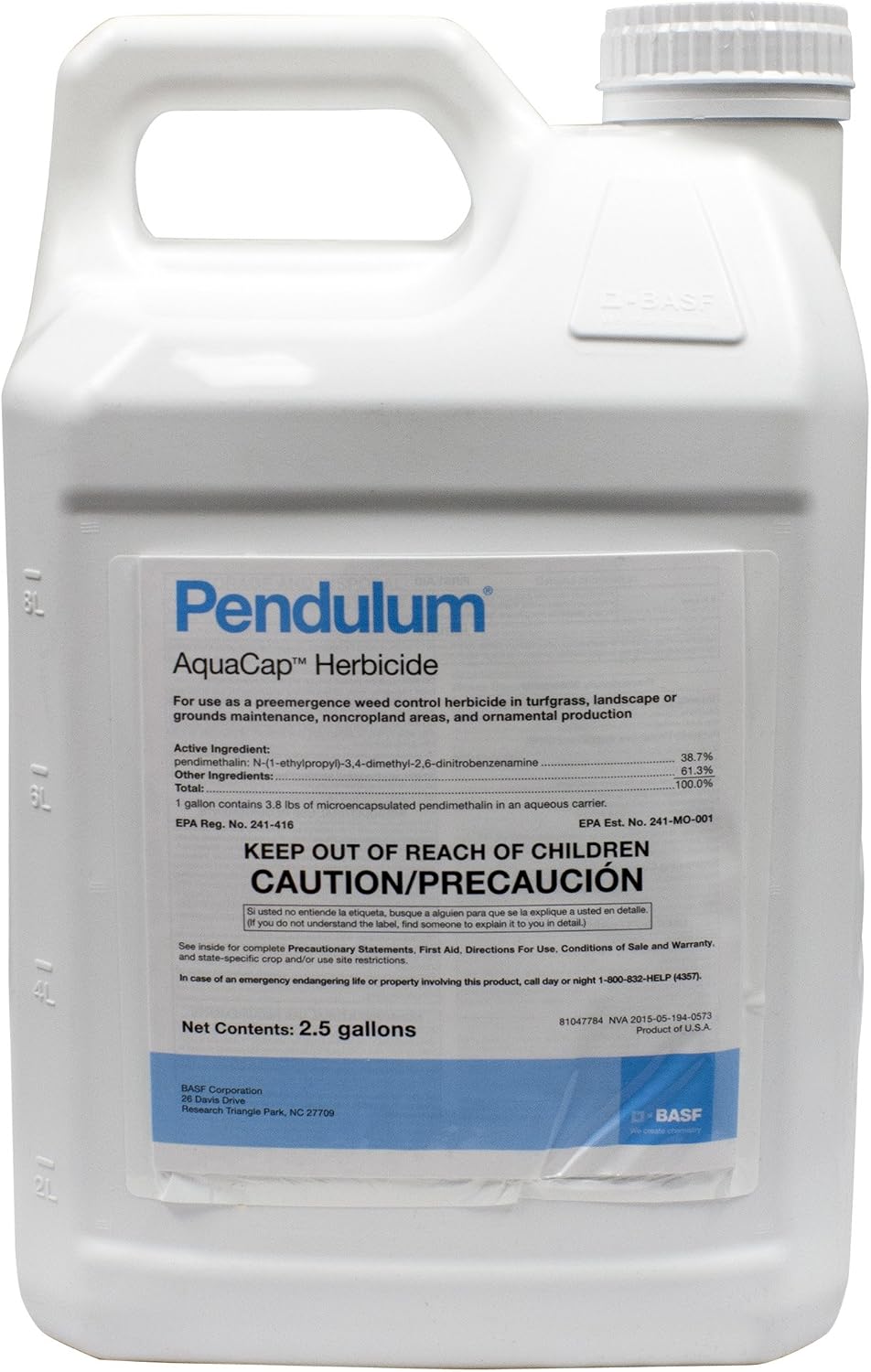 BASF Pendulum Aqua Cap 2.5 gal Pre-Emergent Herbicide