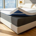 ViscoSoft 2 Inch Memory Foam Mattress Topper Short Queen - Select High Density Ventilated RV Mattress Pad - Premium Removable Rayon Cover