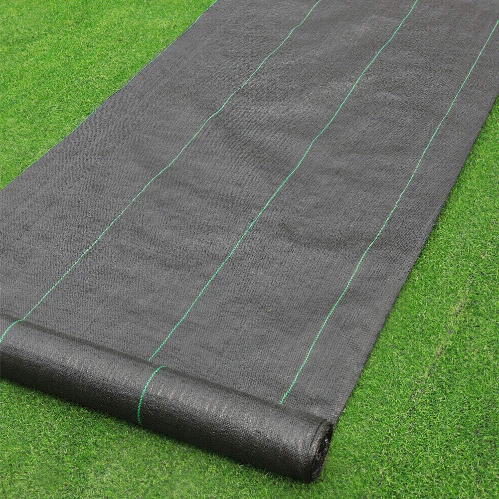 Petgrow Heavy Duty Weed Barrier Landscape Fabric for Outdoor Gardens, Non Woven Weed Blockr Fabric - Garden Landscaping Fabric Roll - Weed Control Fabric in Rolls（5FTX300FT）