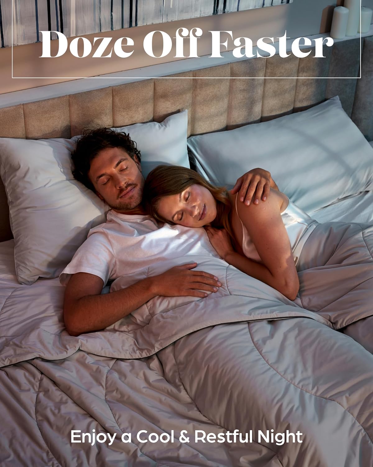 Lavish Comforts Cooling Comforter Queen Size 90x90, Cooling Blanket for Hot Sleepers & Night Sweats, Breathable Lightweight All Season Bedding Comforter, Soft Pink Duvet Insert