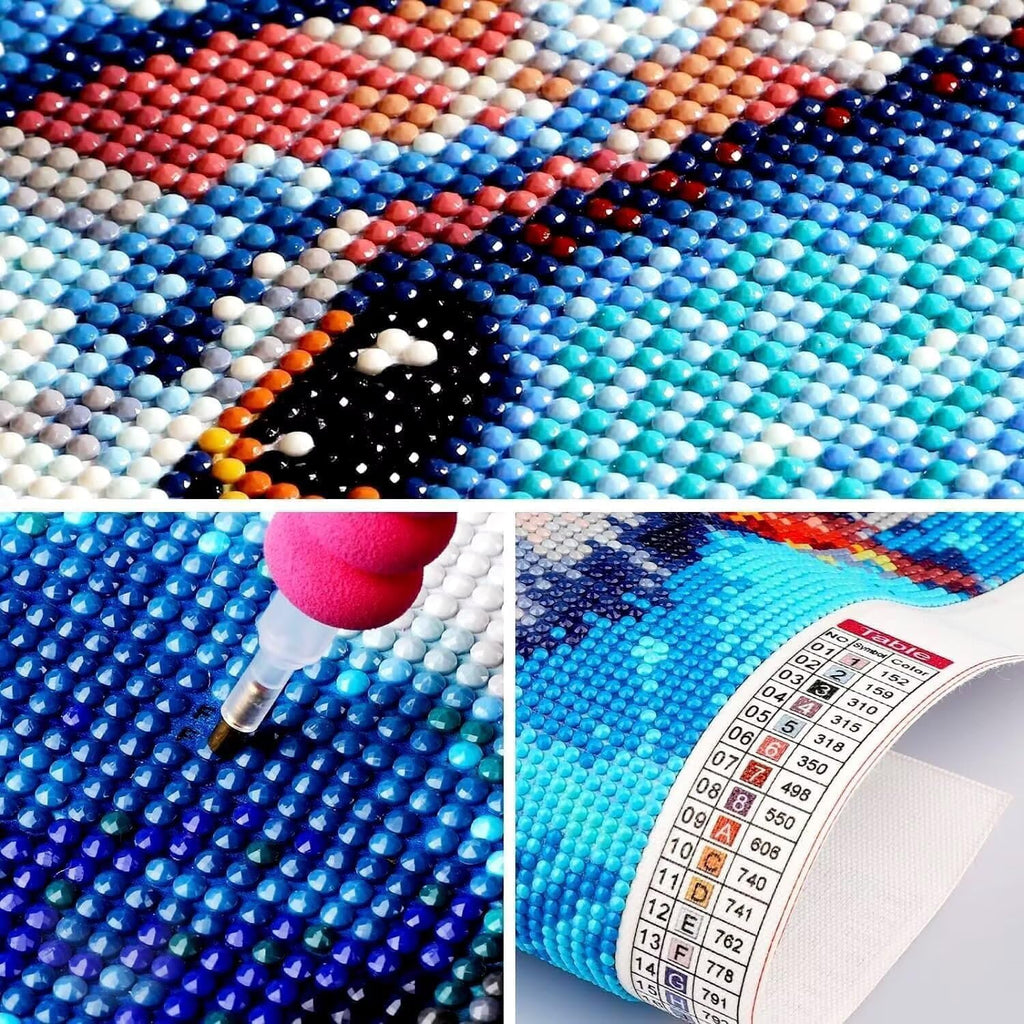 Women Dimond Painting Kit, Warrior Diamond Art Kits for Adults DIY 5D Full Round Dirll Crystal Gem Art Paintings Embroidery Crafts Picture Beginners, Home Wall Decor, Gifts for Women 40x54in m4-22