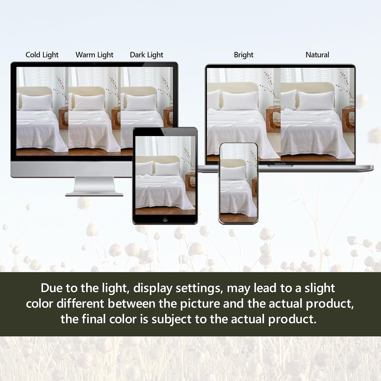 Simple&Opulence 100% Linen Hollow Hemstitch Sheet Set -4 Pieces European Flax Pure Washed Bed Sheets (1 Flat Sheet, 1 Fitted Sheet,2 Pillowcases) -Breathable and Soft (Hemstitch White,Queen)