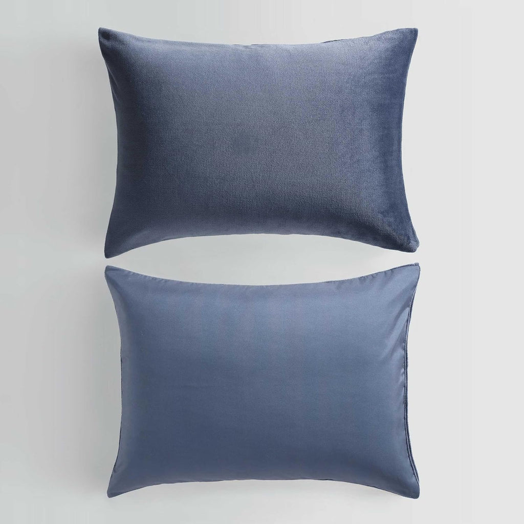 Calvin Klein - Twin/Twin XL Bonus Comforter Set, Reversible Bedding with Matching Bed Sheets, Pillowcase & Sham, Dorm Essentials (Blue)