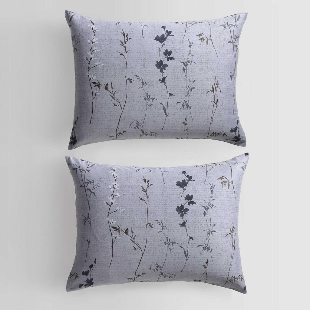 Calvin Klein - Queen Duvet Cover Set, Soft Cotton Sateen Bedding with Shams, Button & Corner Tie Closure (Wildflower Dusk Purple)