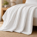 Lightweight Cooling Comforter, 100% Viscose from Bamboo Shell and Fill, Breathable Duvet Insert with Gentle Weight and Comforting Coverage, King 106' x 90'
