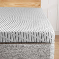 HOMRELEXA Bamboo Mattress Topper Twin XL Size 4 Inch, Cooling Gel & Bamboo Charcoal Memory Foam Mattress Topper for Back Pain Relief, Firm Dual-Layer Foam Bed Pad with Removable Cover College Dorm