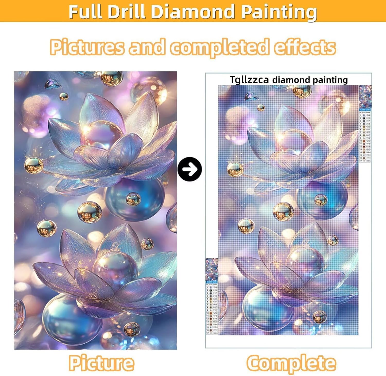 Diamond Art Kits for Adults Flowers Diamond Painting Kits, 5D DIY Square Dream Full Drill Dimond Art Paintings Rhinestones Crafts for Adults for Gift Home Wall Decor, Large Size 40 x 80 Inch, Model732