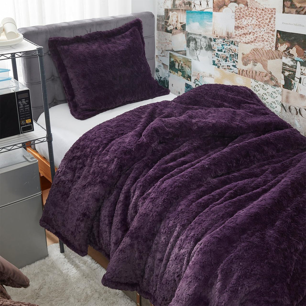 Byourbed Wriggle with It - Coma Inducer® Twin XL Comforter Set - Darkest Possible Purple