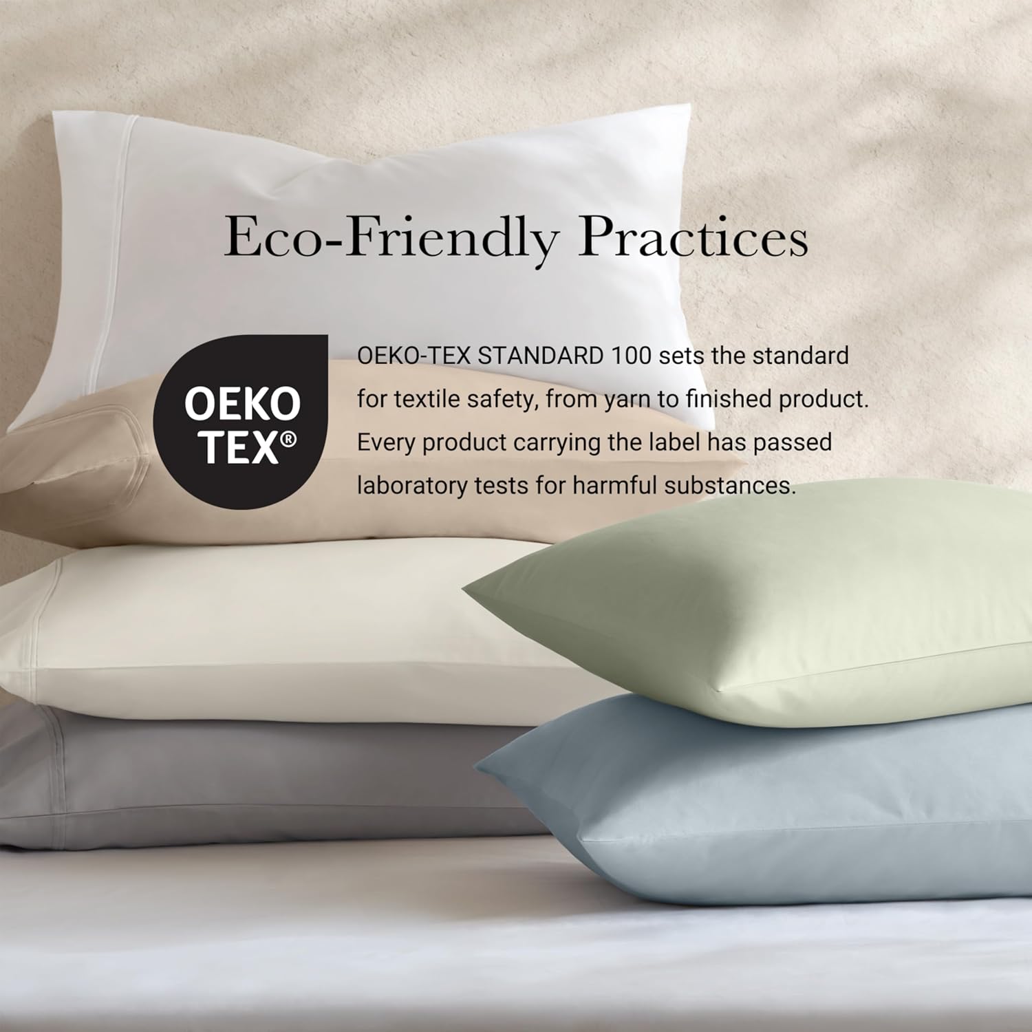 Harbor House Luxury 100% Egyptian Cotton Sheet Set, 400 Thread Count Sateen Weave, Soft & Breathable Bed Sheets with Deep Pocket, 4-Piece Queen Bedding Set, Bright White