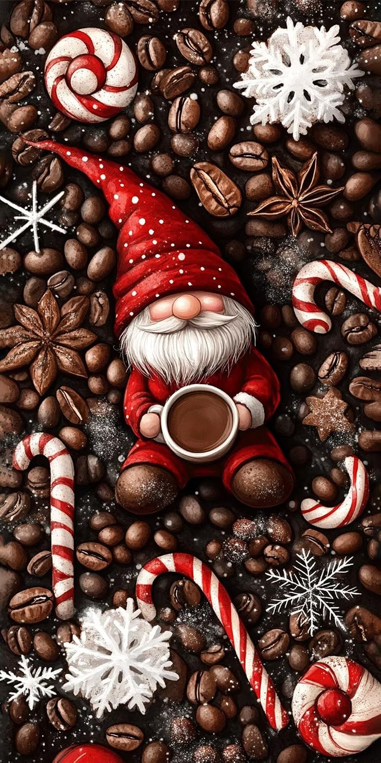 Diamond Art Kits for Adults Coffee Diamond Painting Kits, 5D DIY Round Christmas Full Drill Dimond Art Paintings Crystal Crafts for Adults for Gift Home Wall Decor, Large Size 36 x 72 Inch, Model969