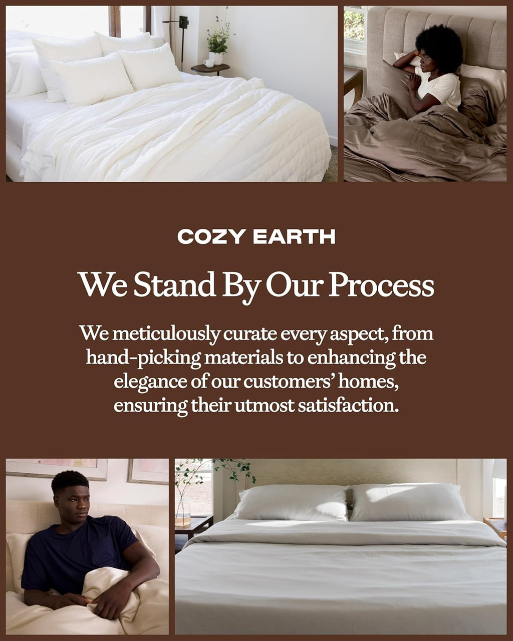 Cozy Earth Luxury Duvet Cover Twin - 100% Viscose from Bamboo - Ultra-Soft, Cooling & Lightweight Duvet Cover - Temperature-Regulating Bedding with Concealed Zip & Interior Snap Closures - Dove Grey