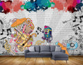 Exclusive BVZ1751 Beautiful Musical Notes Instruments Players HD 3D Wallpaper(487 cm x 304 cm)