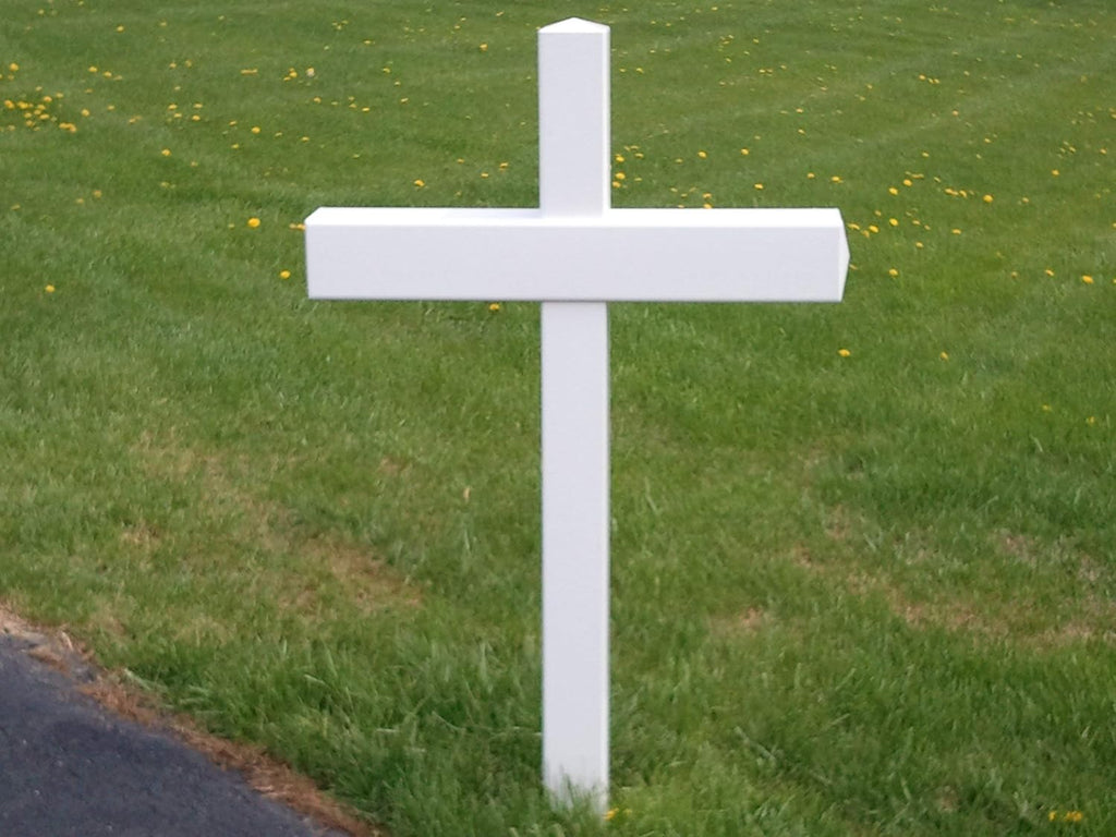Double 54-in x 31-in Heavy Duty White Vinyl Mailbox Post Sleeve (mailboxes not Included)