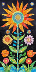 Diamond Art Kits for Adults Flower Diamond Painting Kits, 5D DIY Square Geometry Full Drill Dimond Art Paintings Crystal Crafts for Adults for Gift Home Wall Decor, Large Size 36 x 72 Inch, Model804