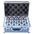 Accusize Industrial Tools 15 Pcs 1/8-1'' by 16ths 5C Precision Round Collets Hardened and Ground, 0200-0571