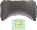 Honeydew Organic Silk Side Pillow Curved Pillowcase - The Ultimate Luxury Pillowcase to Reduce Wrinkles and Improve Skin and Hair Health - King Size (Lunar Eclipse (Charcoal))