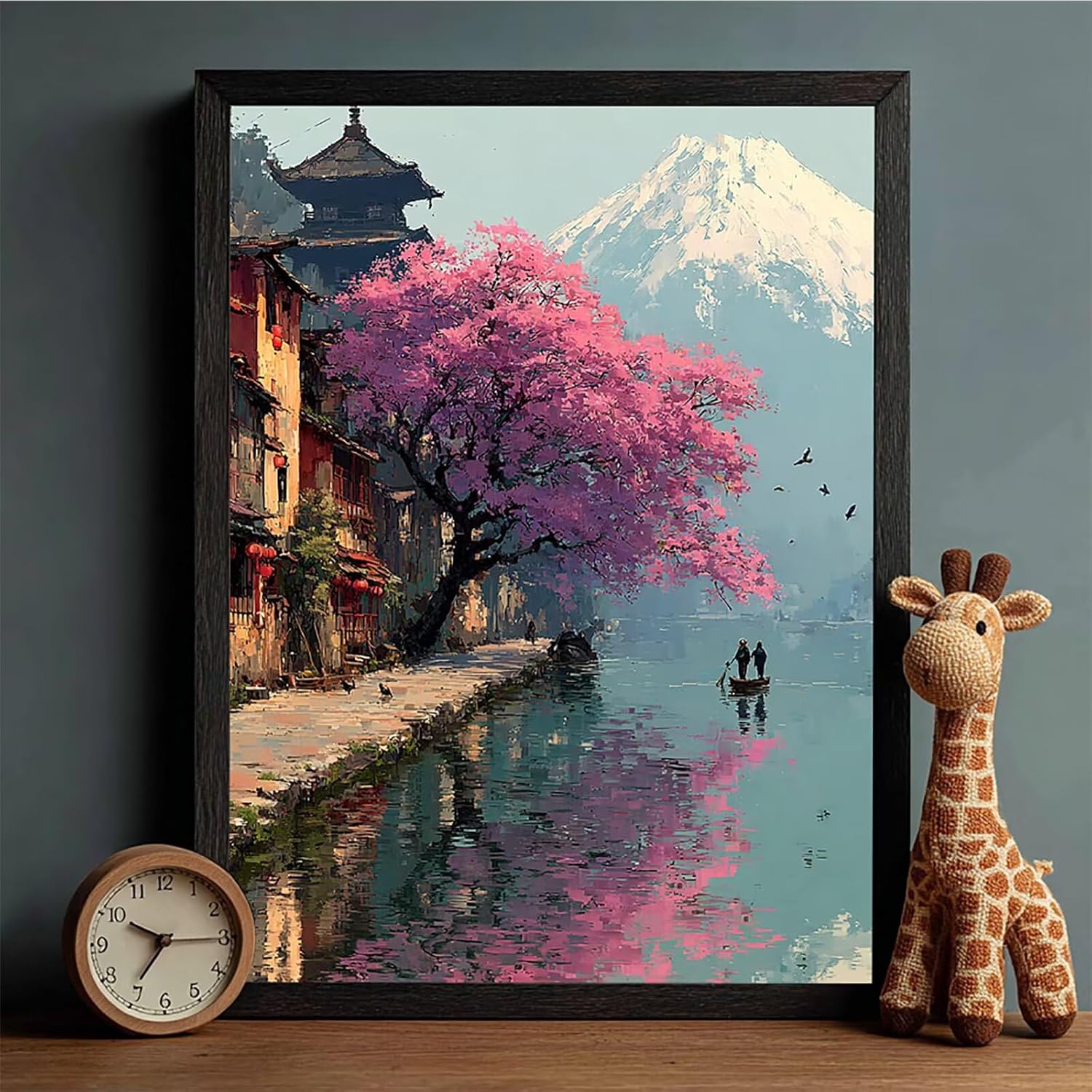 Mount Fuji Diamond Art Kits for Adults, Tree 5D Diamond Painting, Full Drill Dimond Art Paintings for Beginners, DIY Pictures Gem Crafts for Adults, Hobbies for Women, Fall Decor, Gifts 40x54in 0-9930