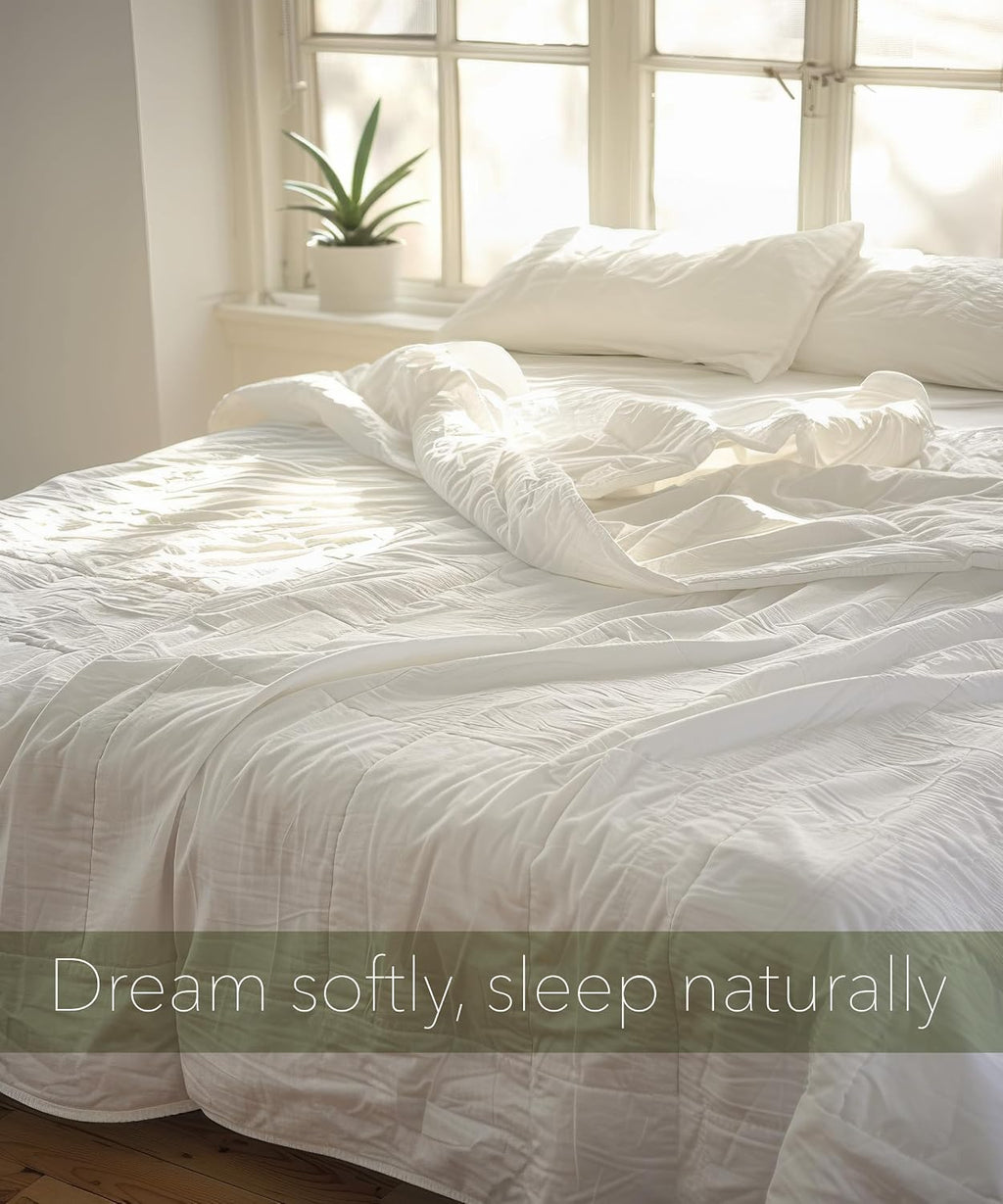 Desert Breeze Distributing Natural Comforter � Viscose from Bamboo Lightweight, Breathable, Down Alternative Quilt or Blanket, Duvet Insert, Queen Size