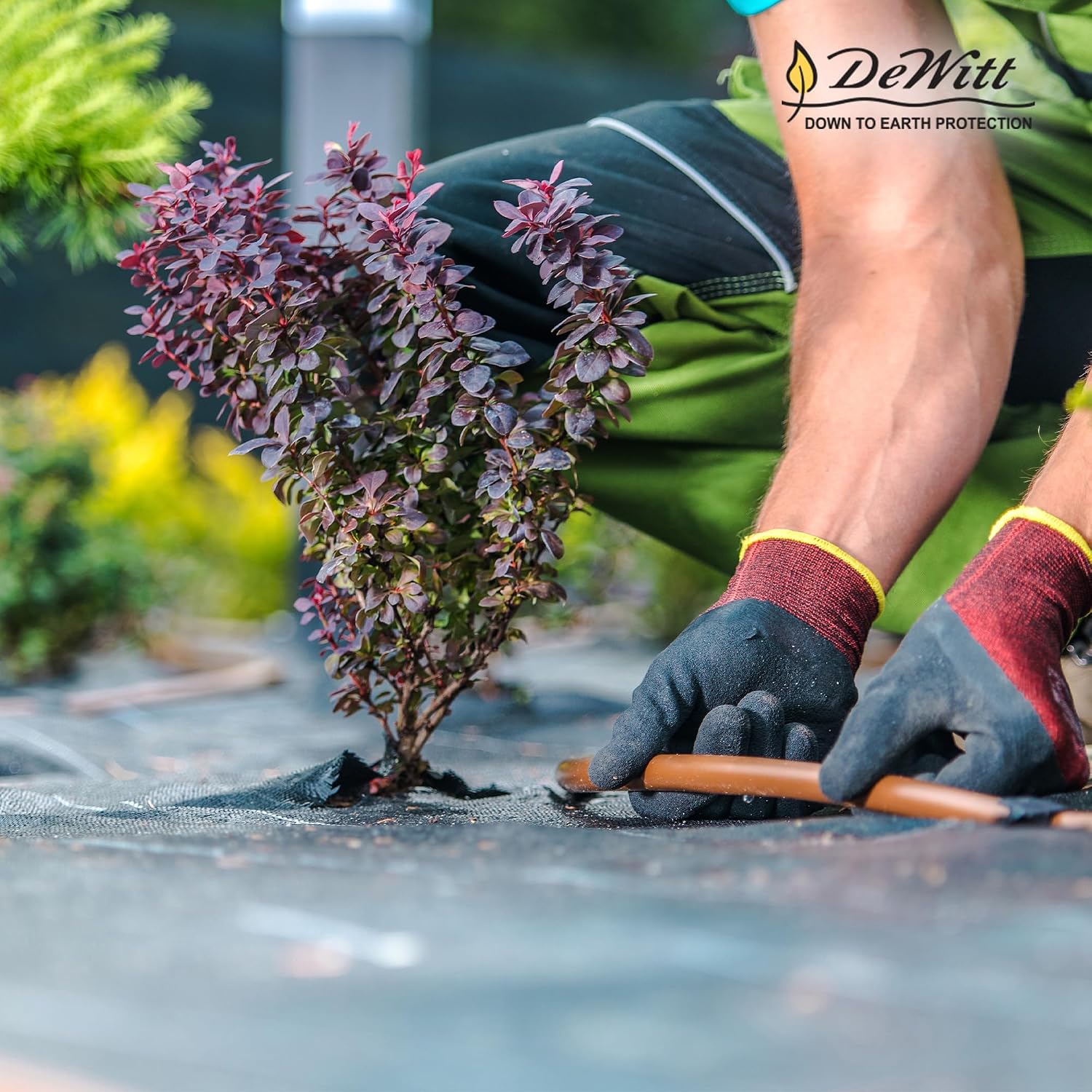 Dewitt 6-Pack Pro-5 Weed Barrier Fabric 5 oz, 6 x 250 Feet – Heavy-Duty Woven Landscape Ground Cover Mat for Raised Garden Bed, Greenhouse Gardening, Outdoor Landscaping, and Commercial Planting