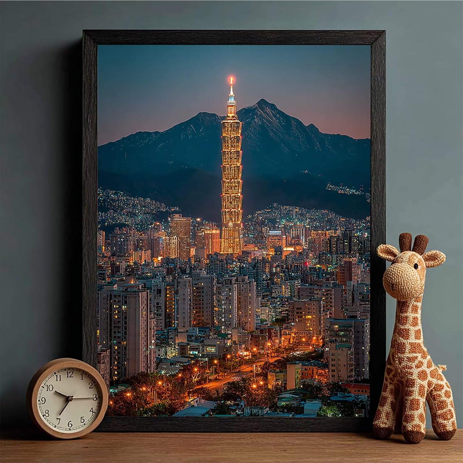 City Diamond Art Kits for Adults, Night View 5D Diamond Painting, Full Drill Dimond Art Paintings for Beginners, DIY Pictures Gem Crafts for Adults, Hobbies for Women, Fall Decor, Gifts 40x54in 8-1213