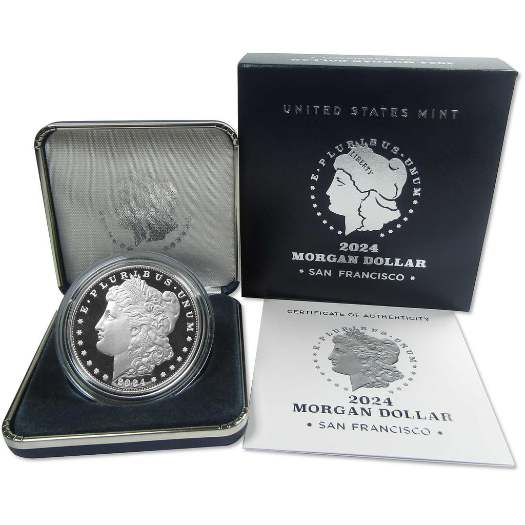 2024 S Morgan Dollar Choice Proof .999 Silver $1 Coin OGP COA