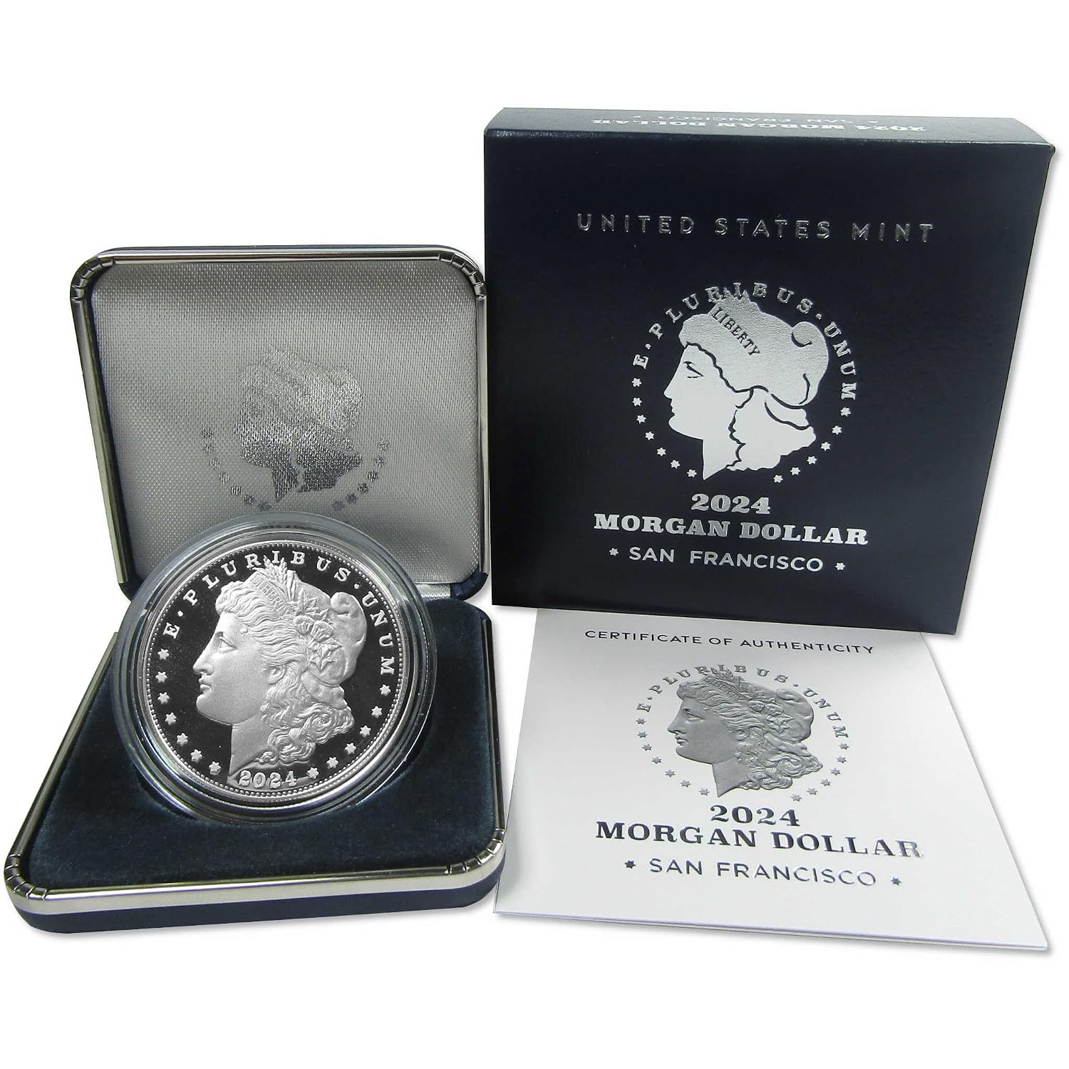 2024 S Morgan Dollar Choice Proof .999 Silver $1 Coin OGP COA
