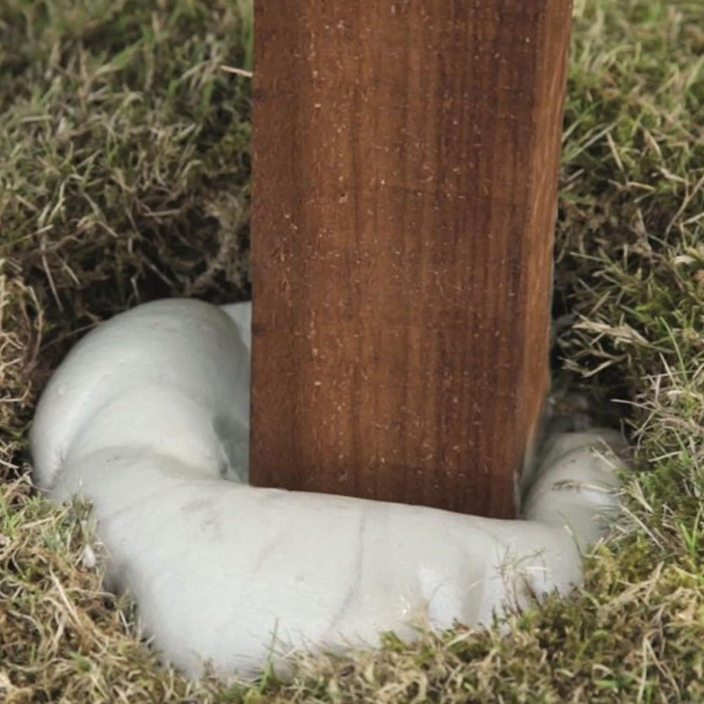 Kraken Bond Expanding Foam Post Hole Filler - (12x10.5 + 12x13.2 oz) 2 Part Expanding Polyurethane Concrete Alternative for Fence, Deck, Mailbox, Anchor, Waterproof Fence Post Repair Kit, 12 Pack