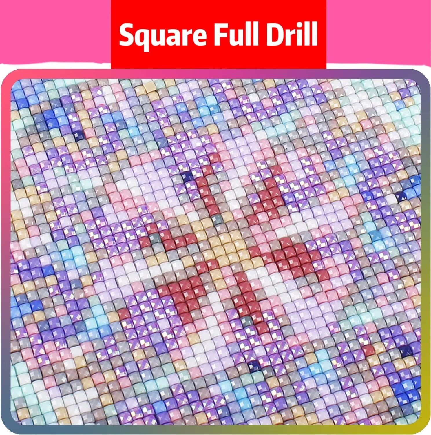 Flower Dimond Painting Kit, Animal Diamond Art Kits for Adults DIY 5D Full Square Dirll Crystal Gem Art Paintings Embroidery Crafts Picture Beginners, Home Wall Decor, Gifts for Women 36x48in l4-38