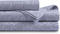Tribeca Living Organic Cotton Queen Percale Sheets - 400 Thread Count, Extra Deep Pocket, Smooth, Crisp and Breathable, 4-Piece Bedding Set, Gigi