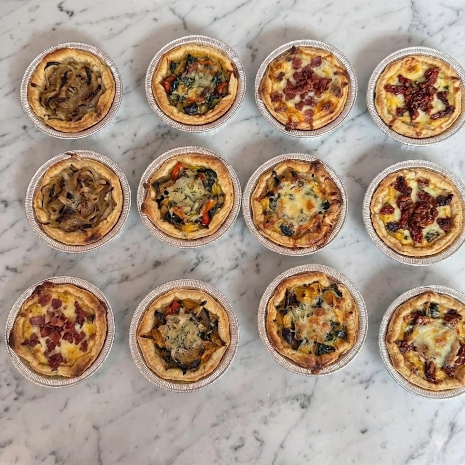 1000 Pack Mini Pie Pans - 3 Inch Disposable Aluminum Foil Tart Tins - Small Individual Portion Baking Pans for Tarts, Quiche, and Cheesecakes - Made in USA