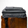 Olive + Crate Tencel Lyocell Eucalyptus Queen Size Sheet Set - Cooling Tencel Sheets for Hot Sleepers with 18 Inch Deep Pocket Fit - Charcoal 4-Piece Set