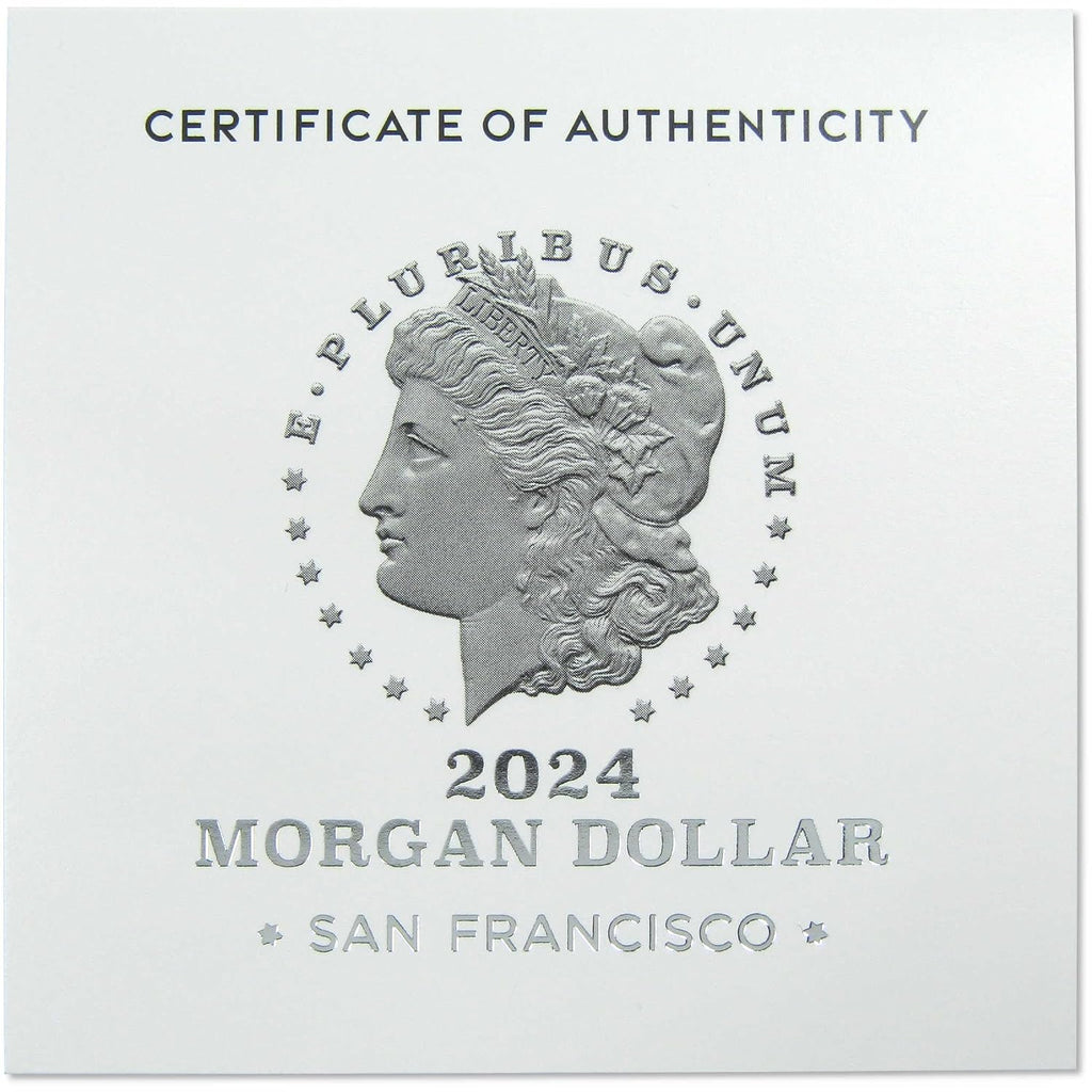 2024 S Morgan Dollar Choice Proof .999 Silver $1 Coin OGP COA