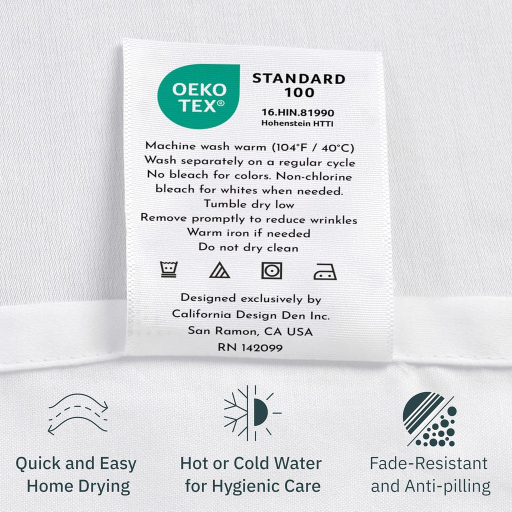 California Design Den Bulk Pack of 8 King Size Duvet Cover Sets - 400 Thread Count 100% Cotton Sateen, Case Includes 8 Duvet Covers and 16 Pillow Shams (White)