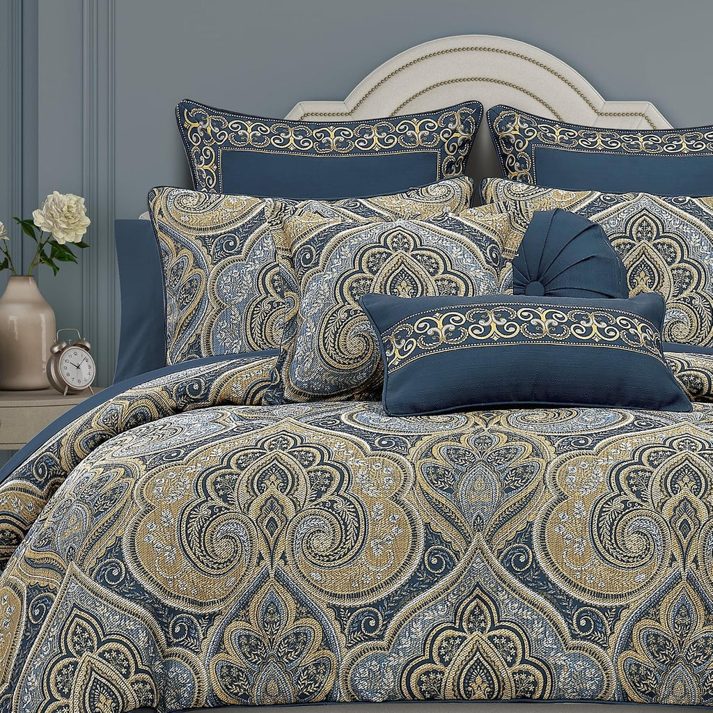 Messina - Navy King/Cal King 3PC. Comforter Set