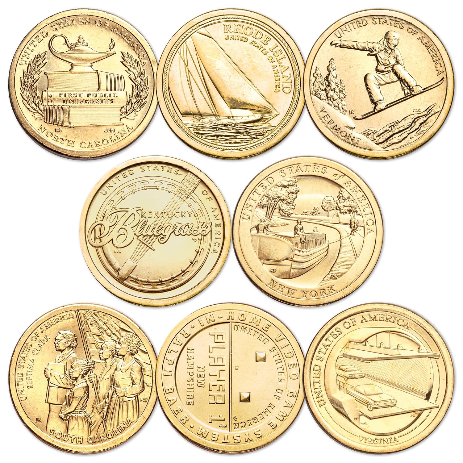 2018-2024 P&D U.S. Innovation Dollar Set- 50 Coins
